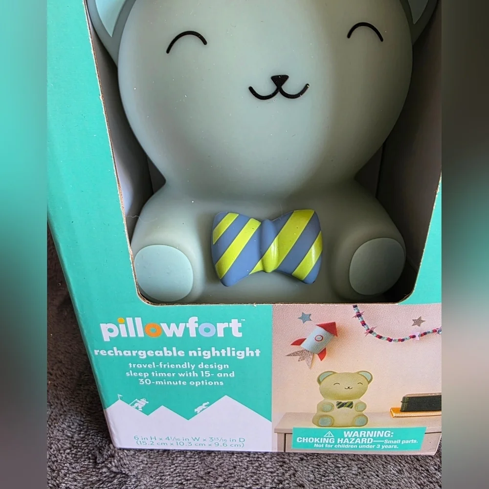 New Target Christmas Pillowfort Rechargeable camping silicone Nightlight Bear